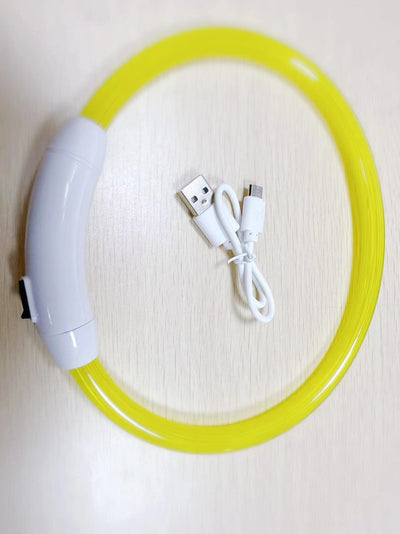 USB Rechargeable Pet Luminous Collar Three Flashing Modes