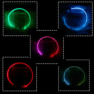 USB Rechargeable Pet Luminous Collar Three Flashing Modes