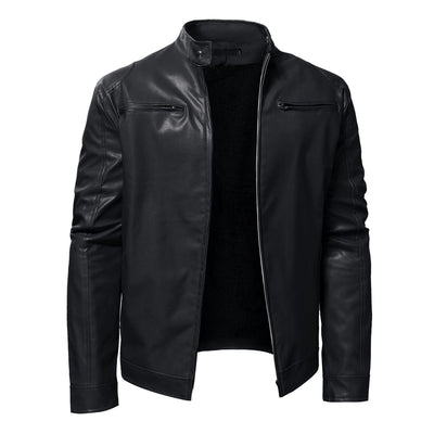 Men's Business Gentleman Fleece-lined Thickened Zipper Cardigan